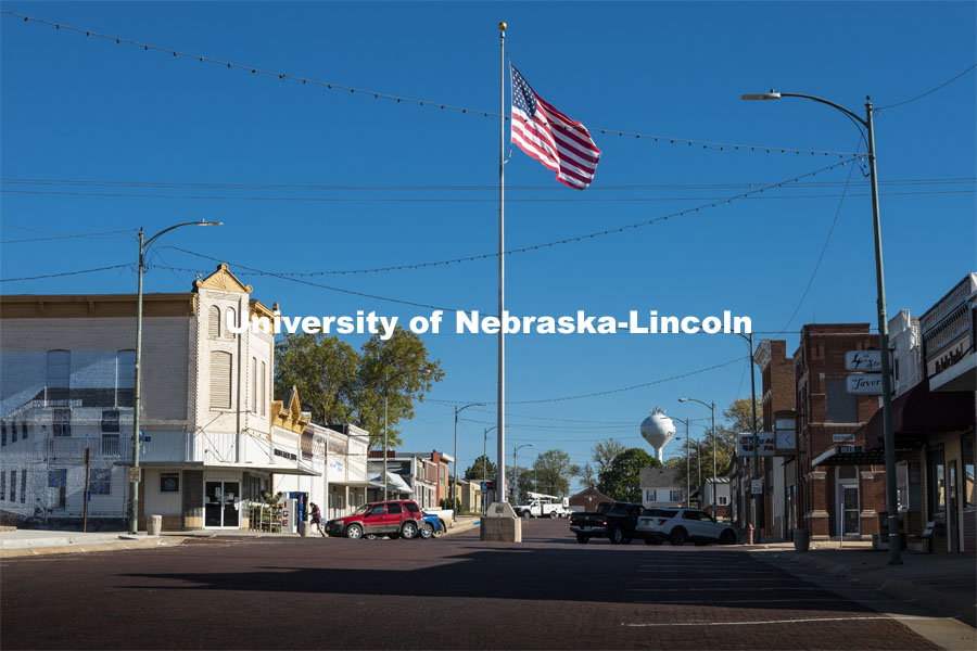 Downtown Deshler, Nebraska. May 1, 2021. Photo by Craig Chandler / University Communication.  